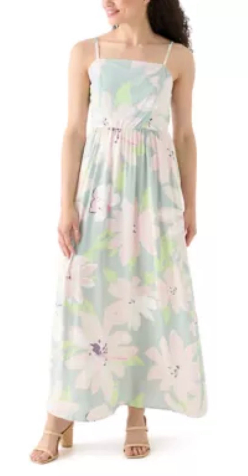 Floral Maxi with Smocked Detail in Back