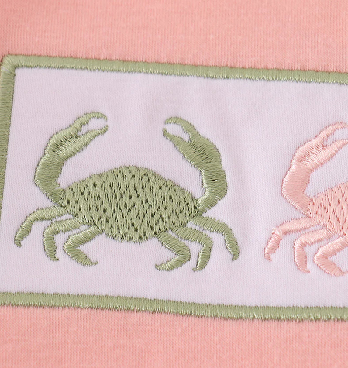 Floral Crab Embroidery Ruffle Shorts