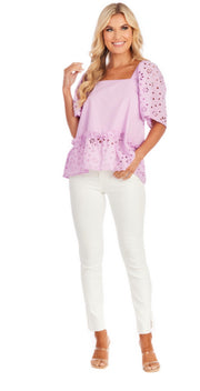 Kieran Eyelet Top