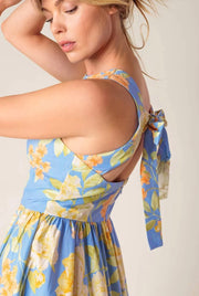Flying Tomato Blue Floral Midi
