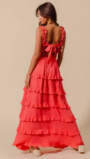 Smocked Ruffle Tier Maxi Dress