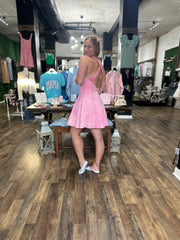 Flying Tomato Pink Acid Wash Dress
