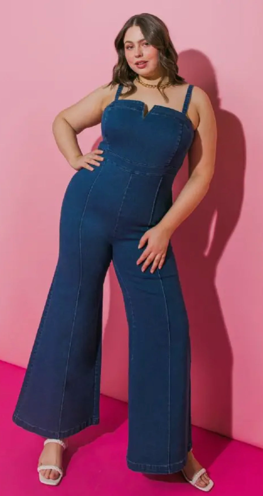 Plus denim Jumpsuit 1X