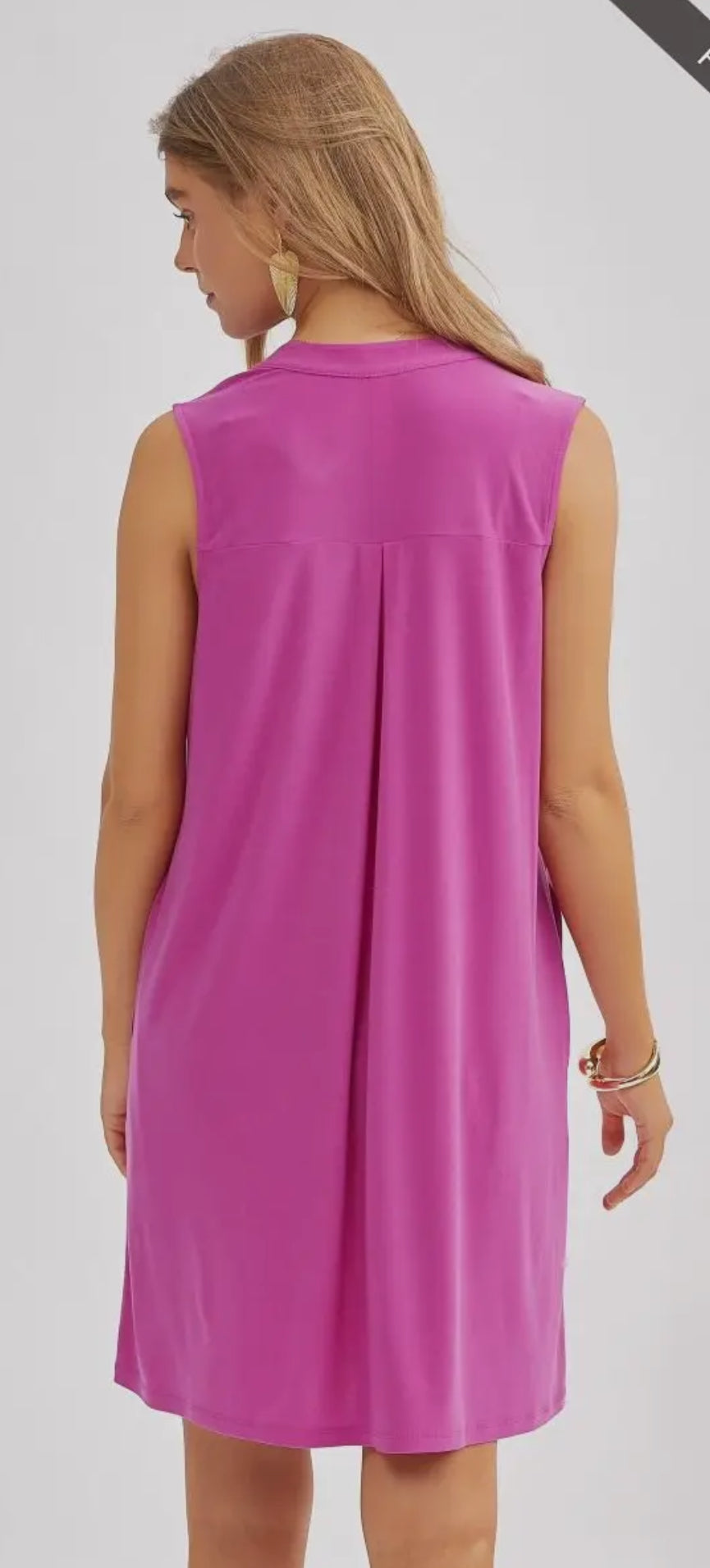 Dear Scarlett Tank Dress - Magenta