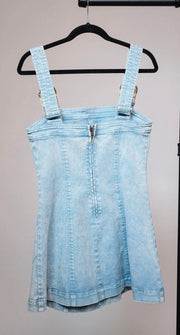 Jean Studded Camel Dress