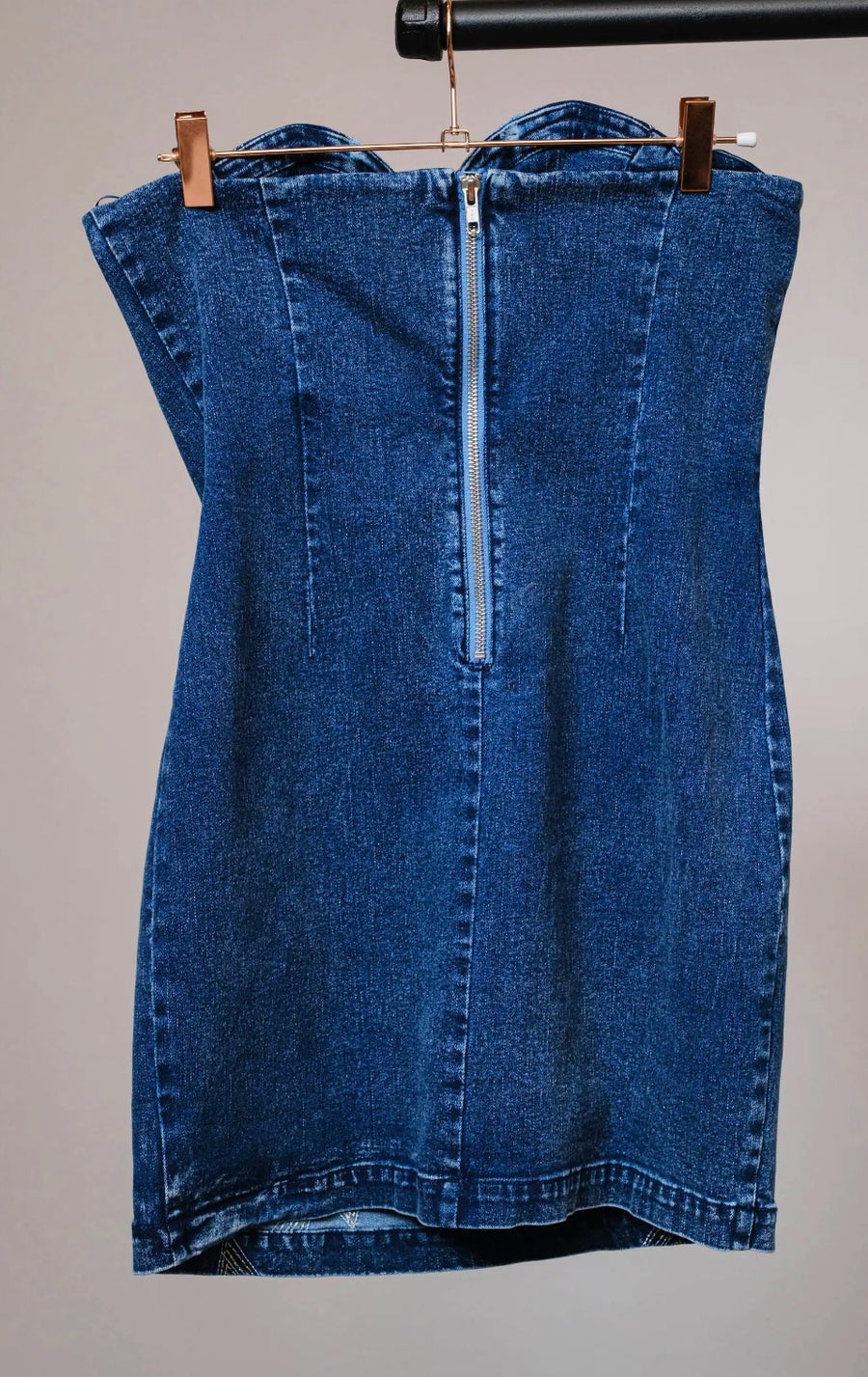 Stretch Mini Denim Dress