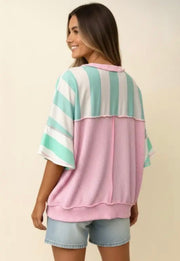 Haptics Crew neck Oversized Terry Pullover