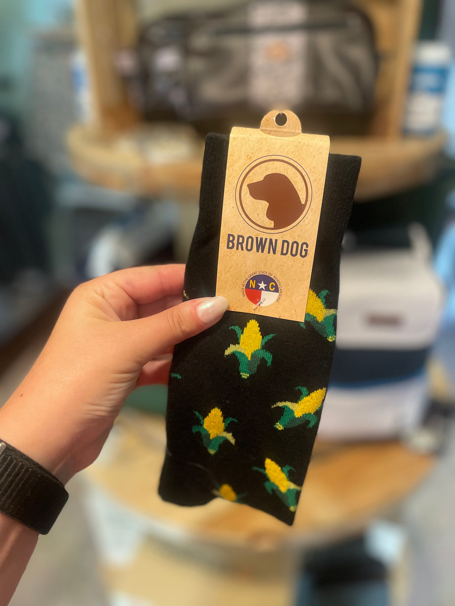 Brown Dog Crew Socks