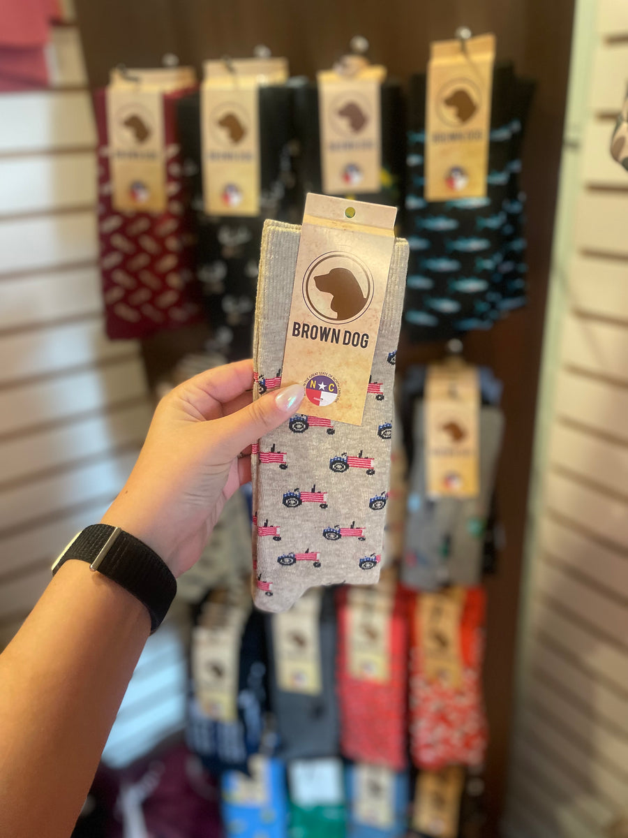 Brown Dog Crew Socks