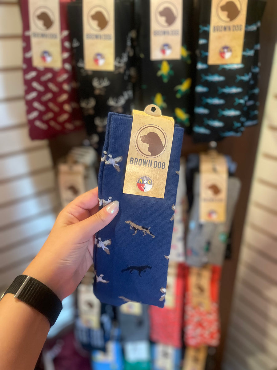 Brown Dog Crew Socks