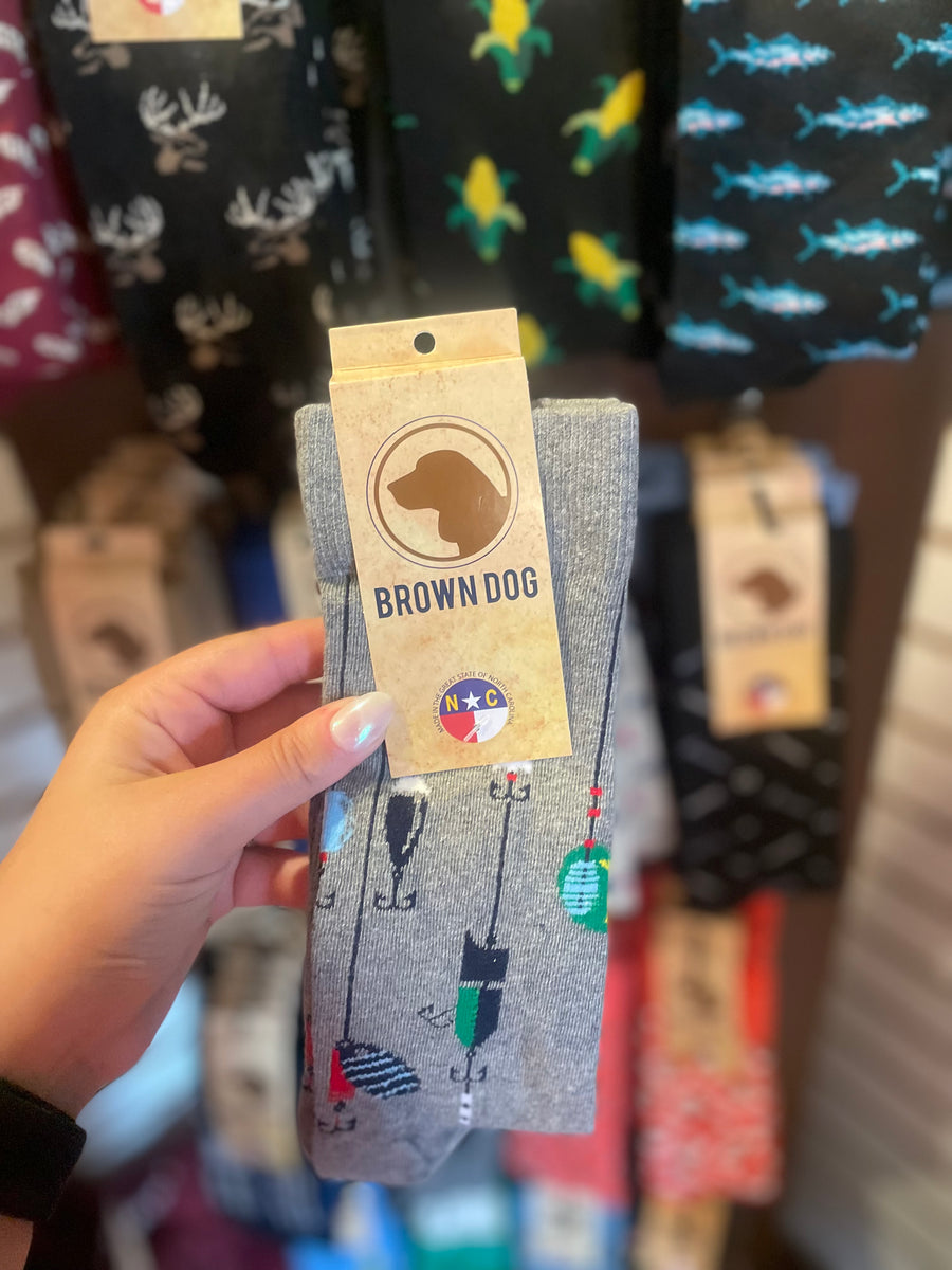 Brown Dog Crew Socks