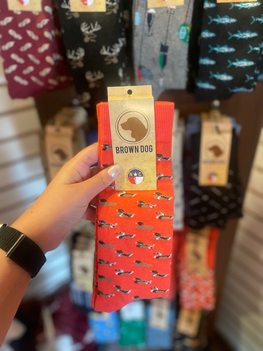 Brown Dog Crew Socks