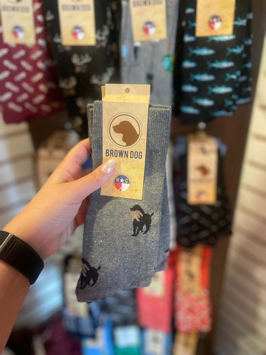 Brown Dog Crew Socks