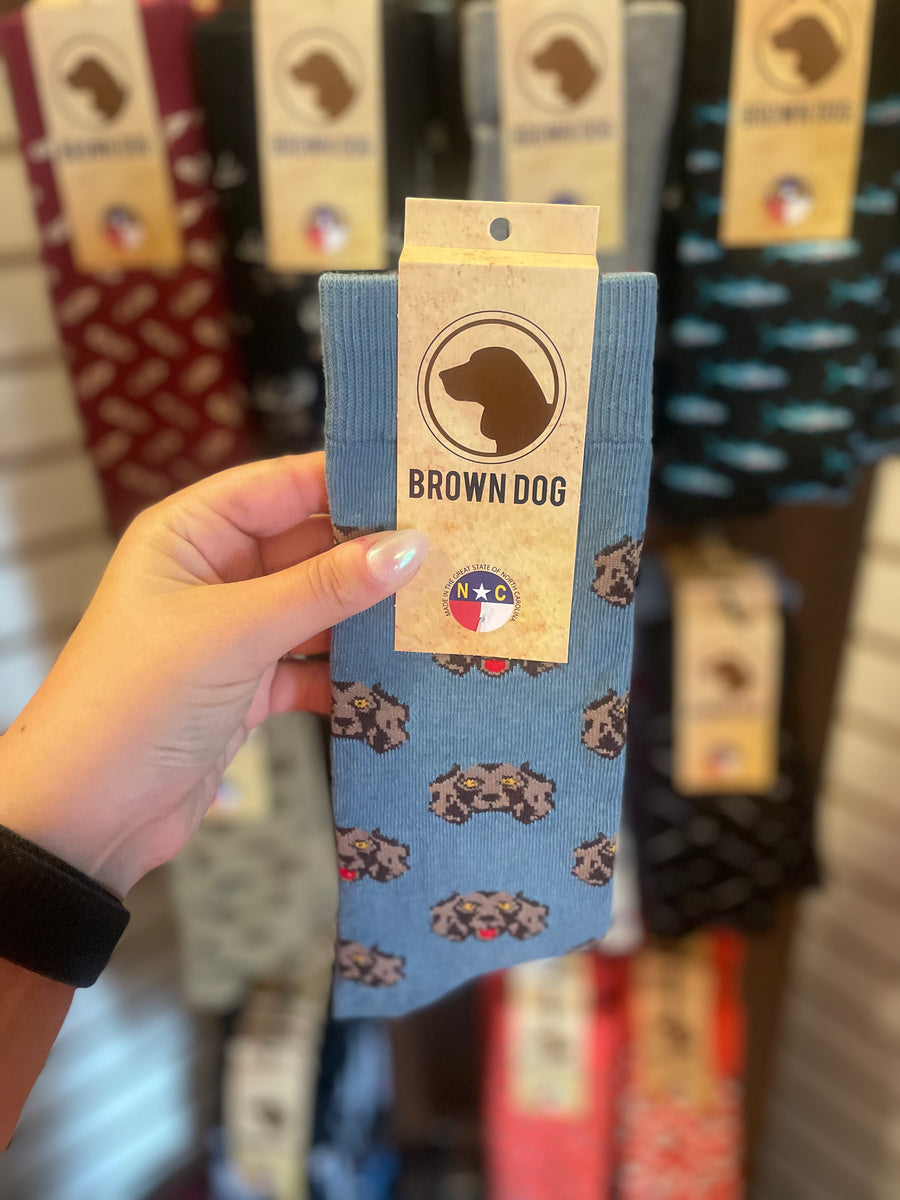 Brown Dog Crew Socks