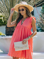 Crochet Dress with Short Lining - Multiple Colors