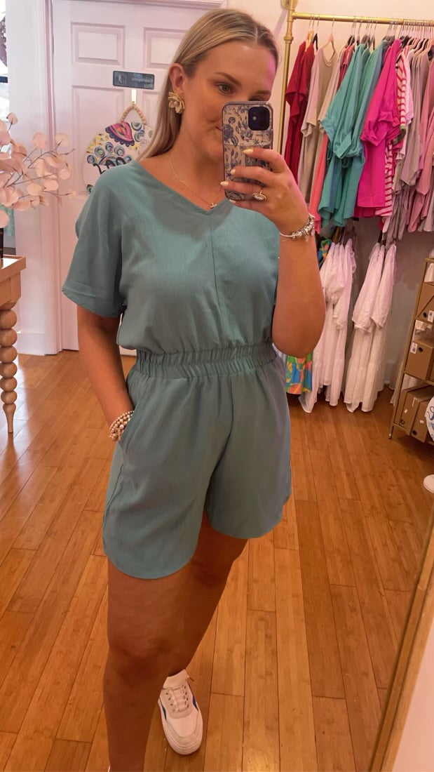 Carole Christian Relaxed Fit Romper
