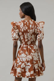 Sugarlips Floral Smocked Mini Dress