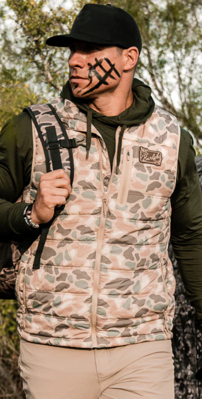 Burlebo Pintail Camo Puffer Vest